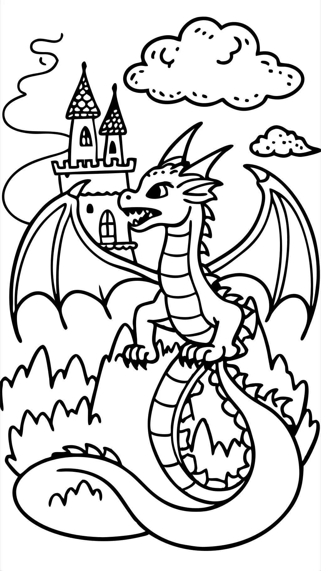 coloriages de dragon gratuit